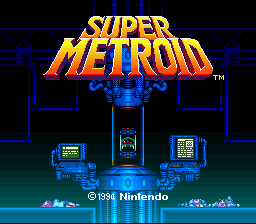 Super Metroid Stardust Title Screen